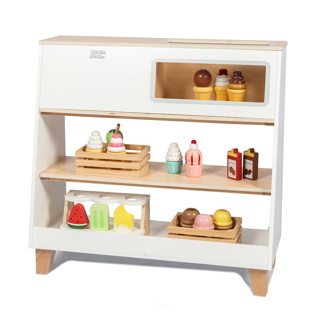 Mamamemo Ice Cream Shop with Freezer (without play food)