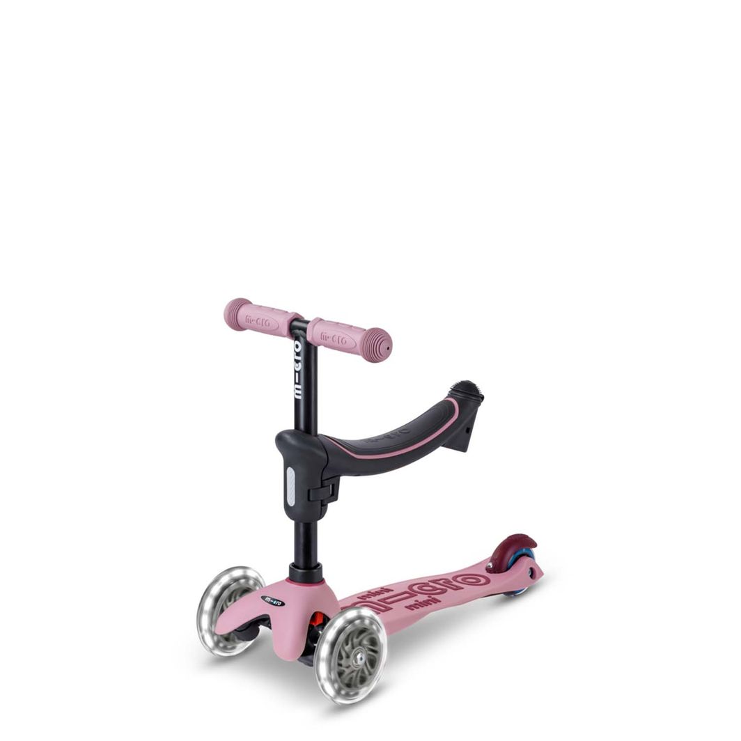 Micro Scooter, Mini Deluxe LED, Rock & Go - Dusty Rose