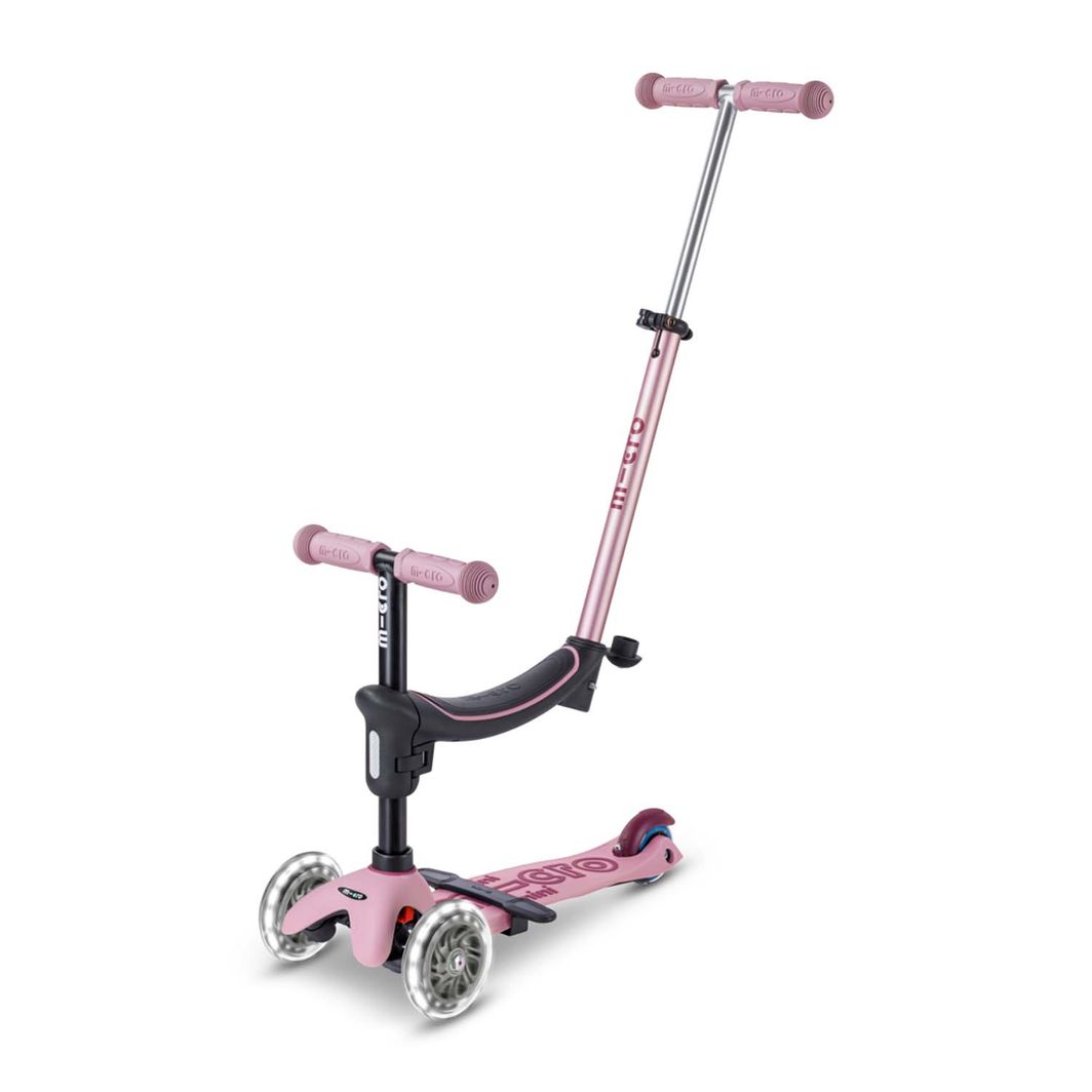 Micro Scooter, Mini Deluxe LED, Rock & Go - Dusty Rose