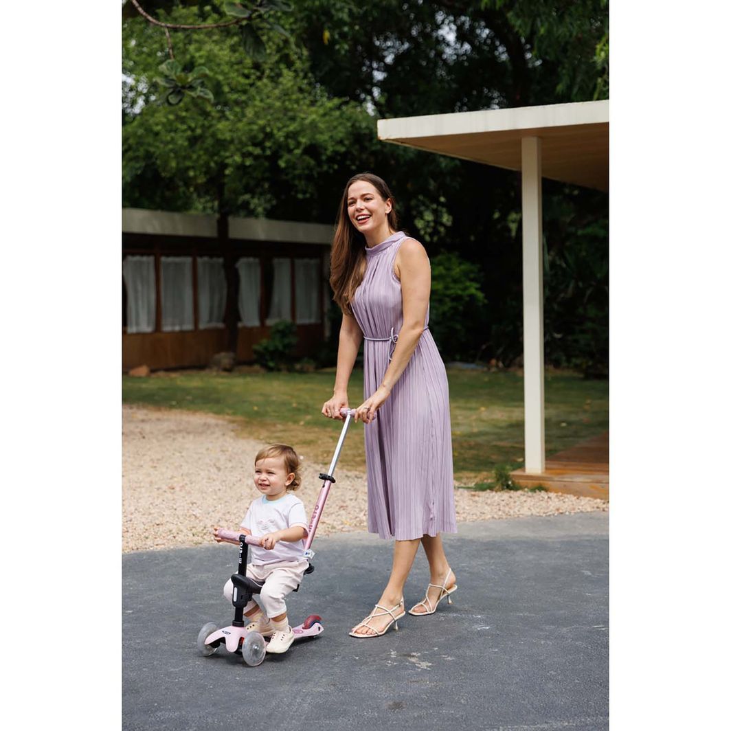 Micro Scooter, Mini Deluxe LED, Rock & Go - Dusty Rose