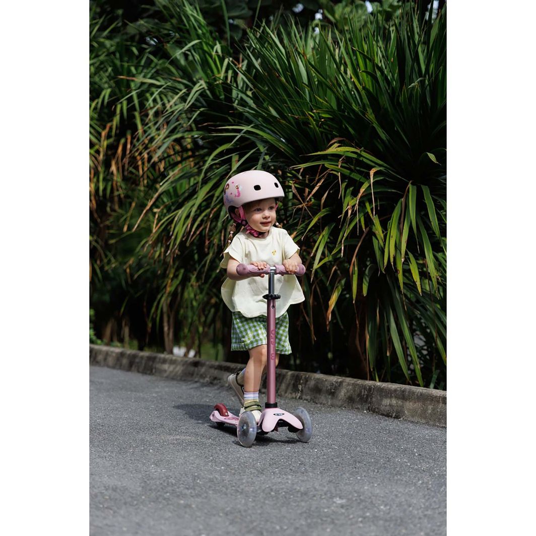 Micro Scooter, Mini Deluxe LED, Rock & Go - Dusty Rose