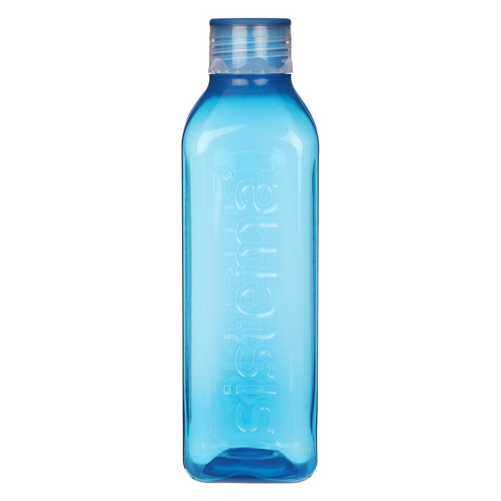 Sistema Water Bottle, Square Bottle, 1 L - Ocean Blue