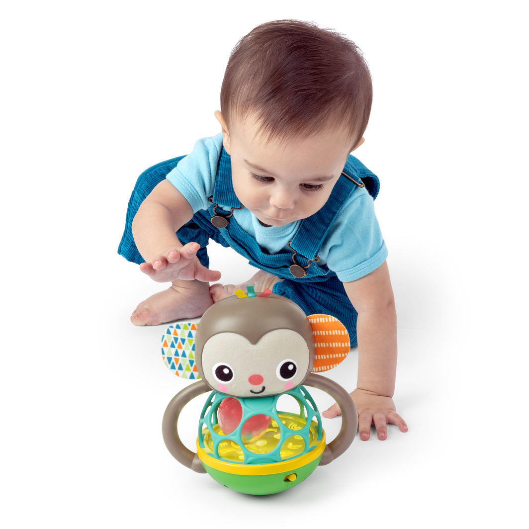 Bright Starts Baby Toy, Grab and Shake - Monkey Oball