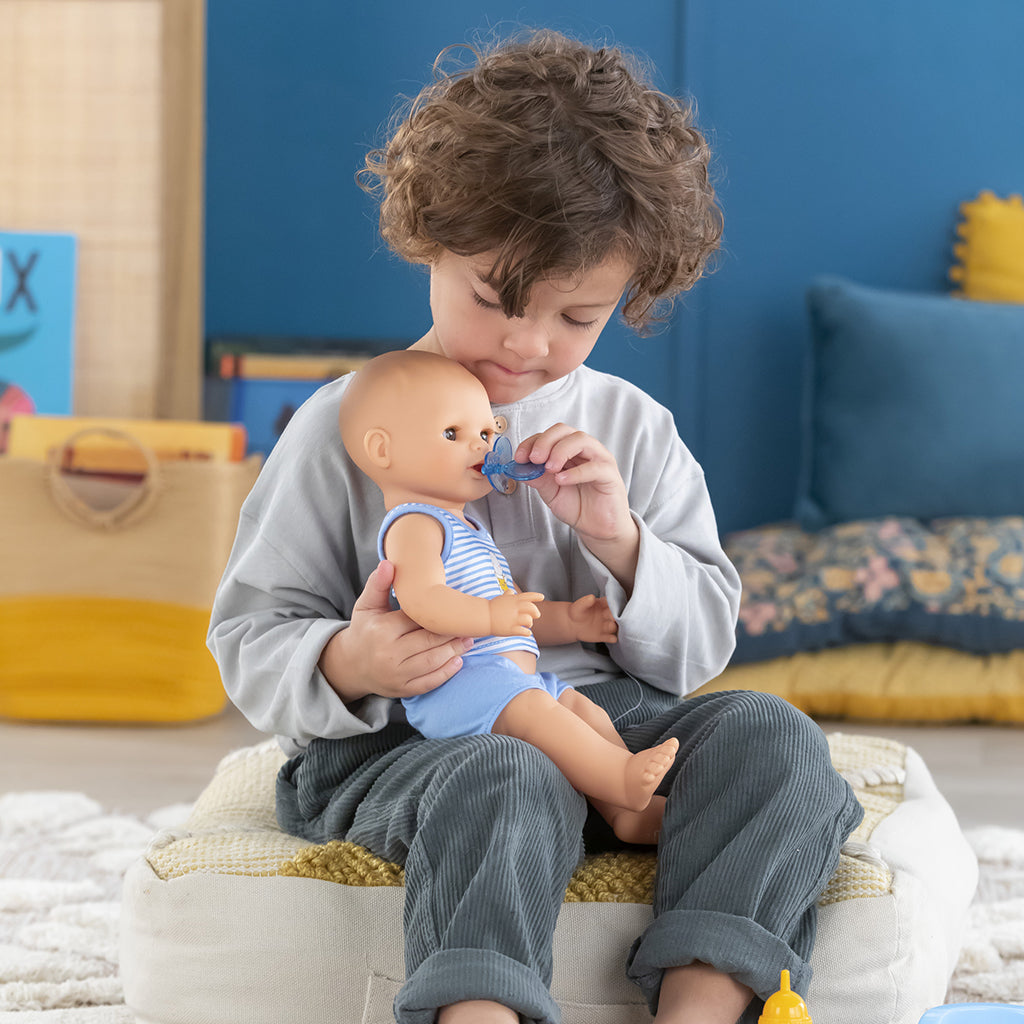 Corolle Baby Doll Mon Grand 36 cm, Paul - Bath Doll That Can Drink and Wet