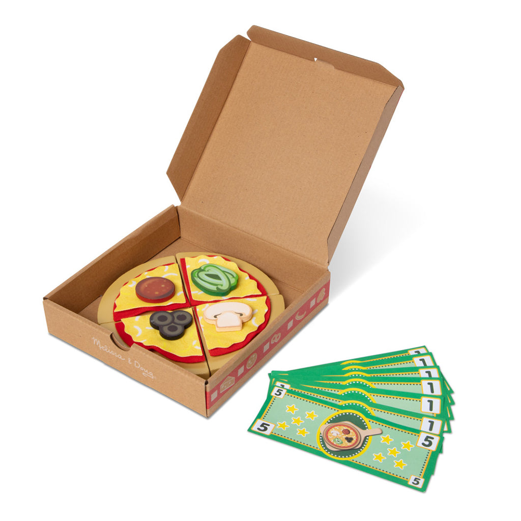 Melissa & Doug Play Food, Build-Your-Own Pizza Set - 41 Pieces