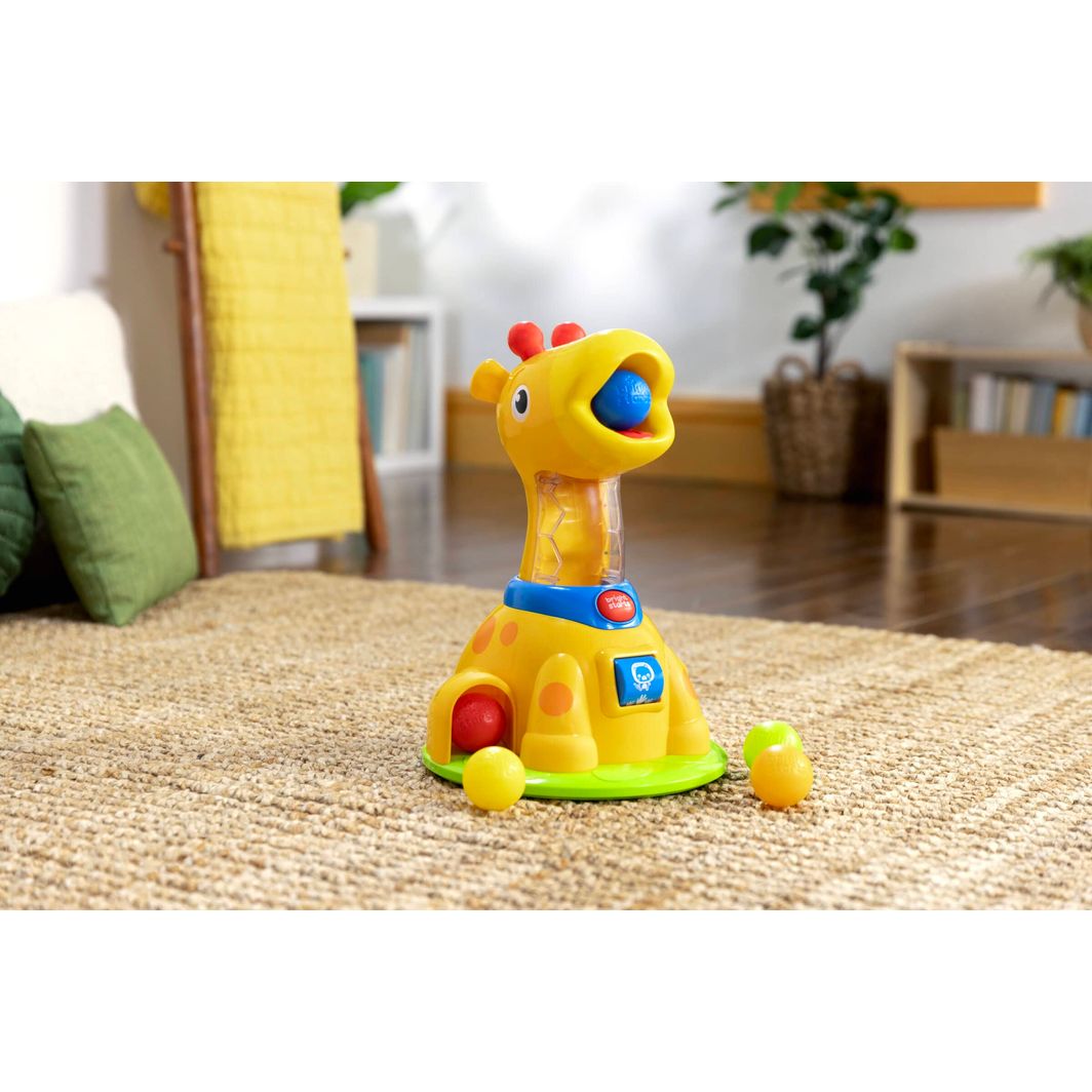 Bright Starts Baby Toy with Lights and Sounds, Spinnin’ Spots Giraffe™ Ball Game