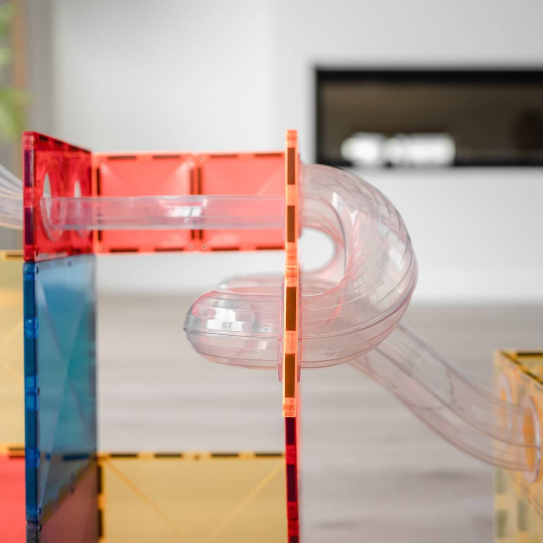 Connetix Ball Run Expansion Pack, 66 Pieces - Rainbow