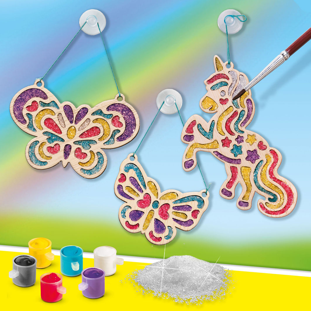 SES Creative DIY Window Decorations, Sun Catchers - Crystal Colors