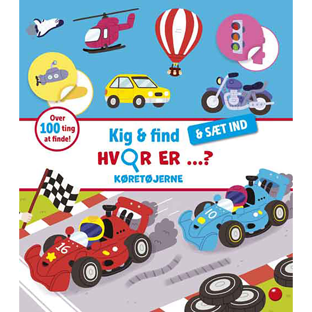 Forlaget Bolden, Sticker Book, Look and Find and Insert: The Vehicles