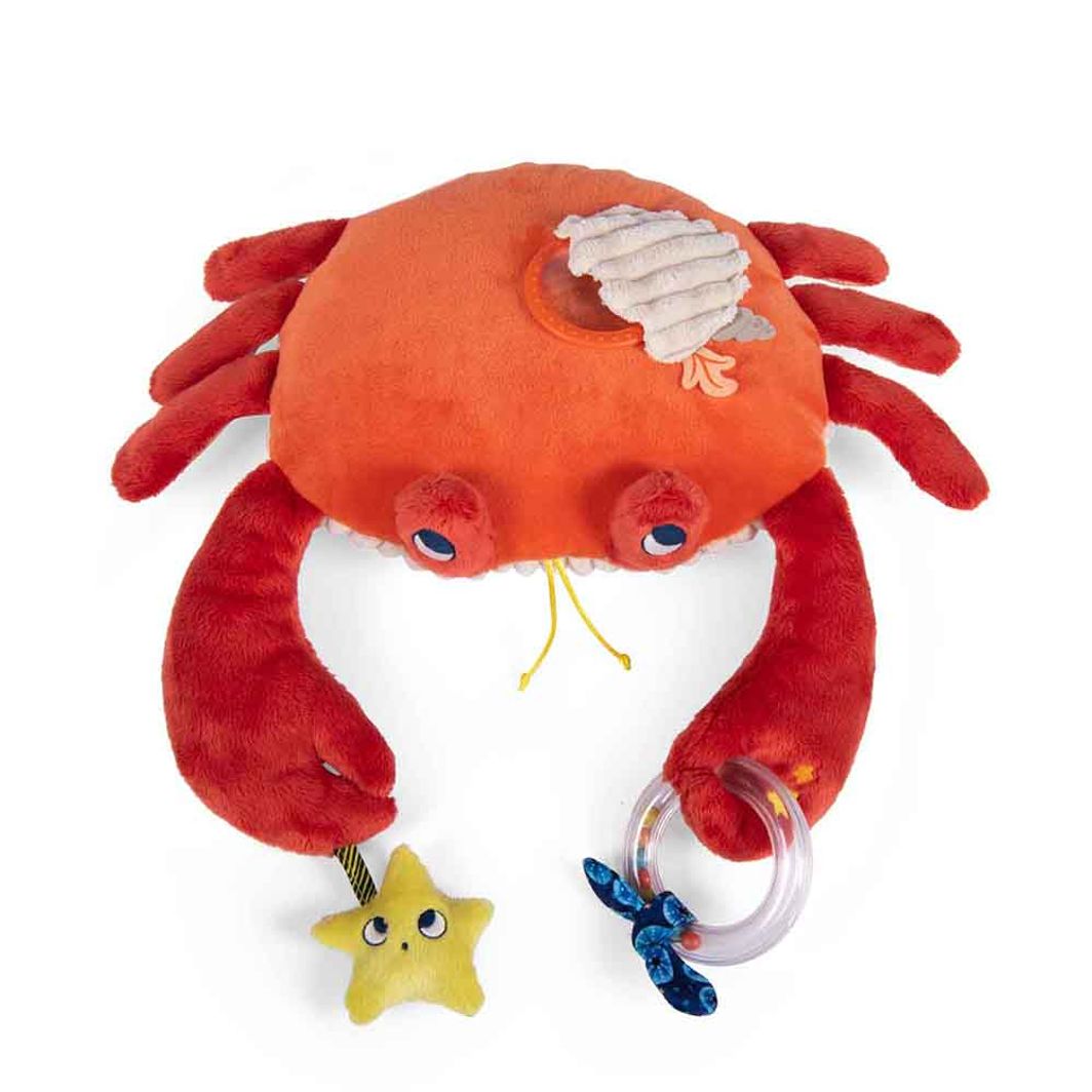 Moulin Roty Activity Plush Toy, Crab – 34 cm