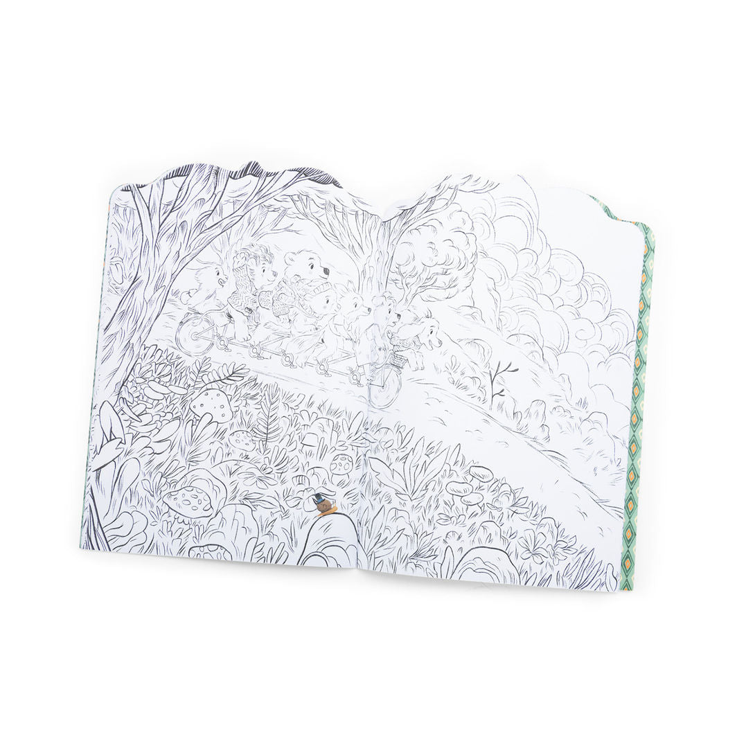Moulin Roty - Coloring Book with 200 Stickers - La bande à Jojo