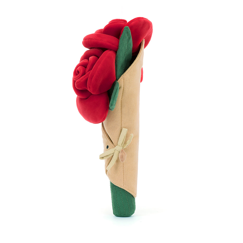 Jellycat Teddy Bear, Amuseable Rose Bouquet - 30 cm