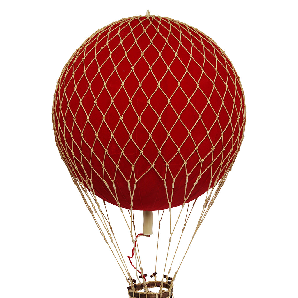 Velvet Red Balloon - H: 56 x D: 32 cm