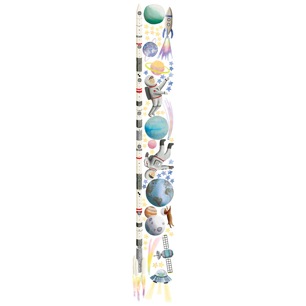 Mimi Lou Wall Sticker, Height Chart - Space