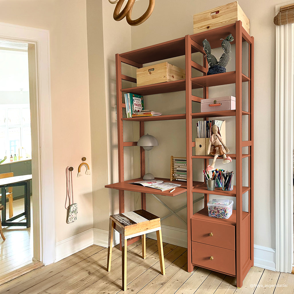 Aulum Astrup Ladder Shelf with Integrated Desk, Multiple Sizes – Rusty