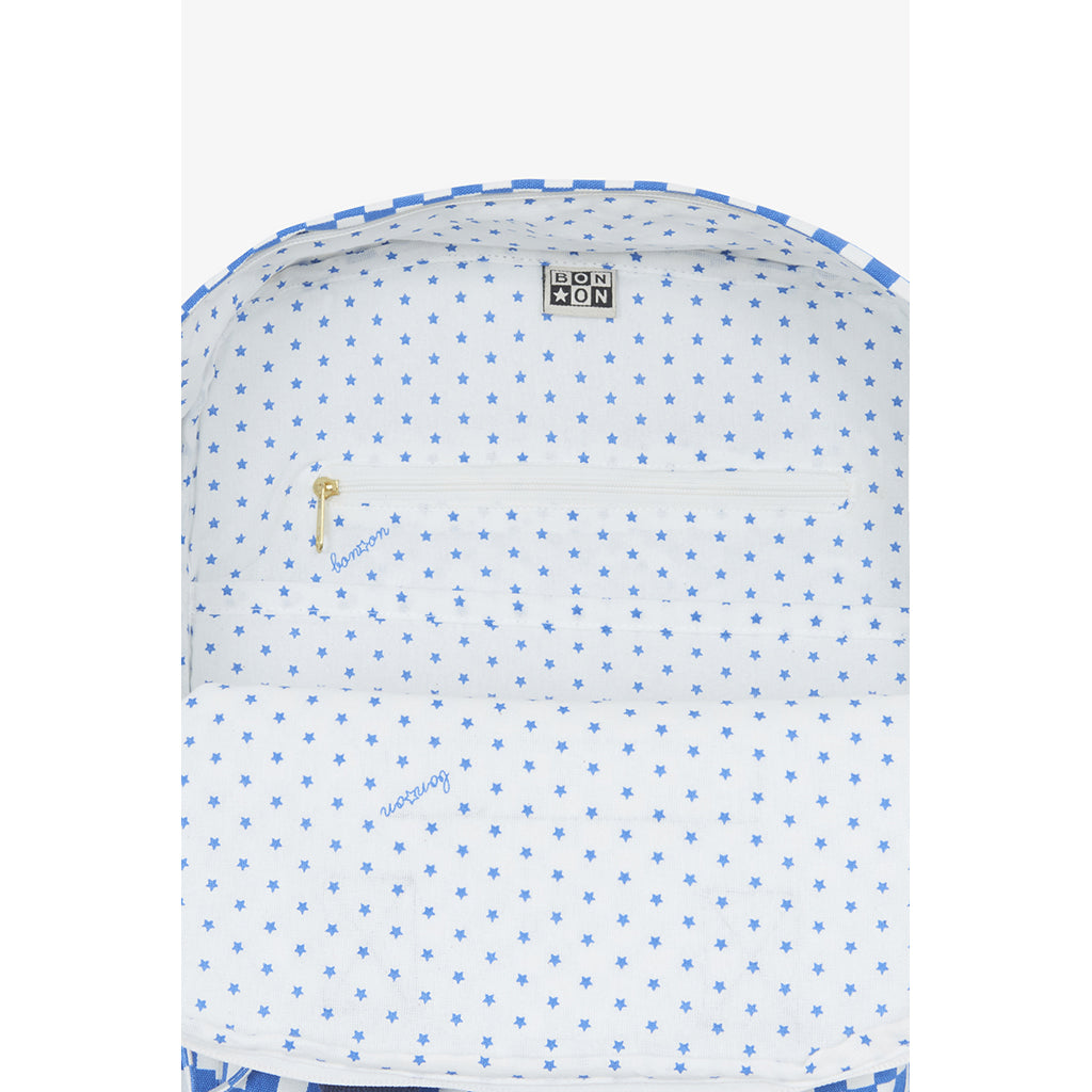 Bonton Backpack, Medium - Damier Bleu
