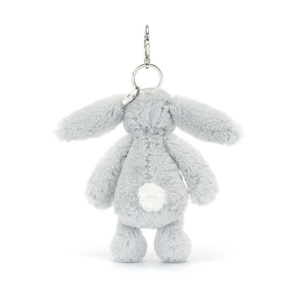 Jellycat Keyring, Bashful Bag Charm - Silver