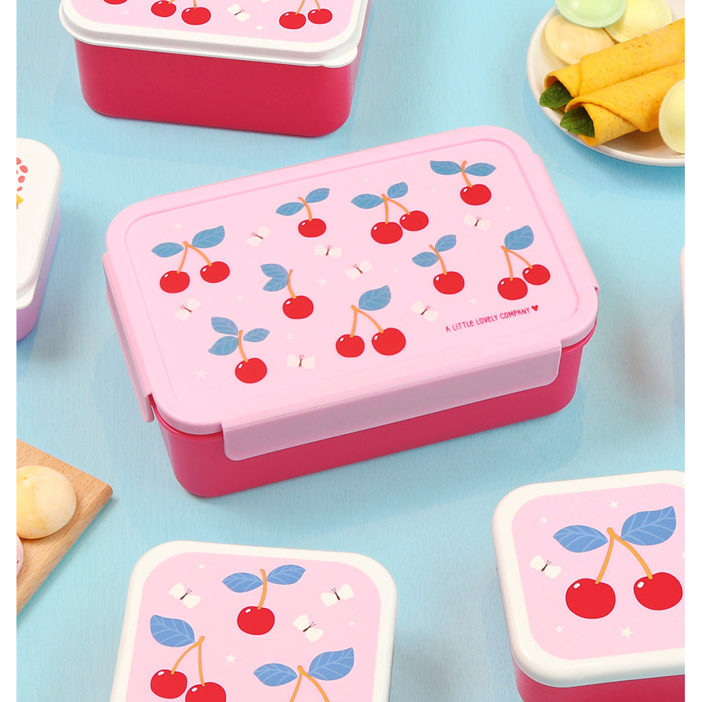 A Little Lovely Company Lunchbox, Bento - Cherry