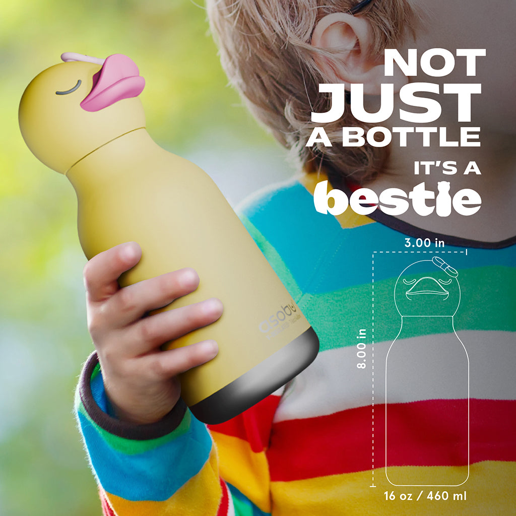 Asobu Bestie Animal Thermo Drink Bottle, 460 ml - Duck