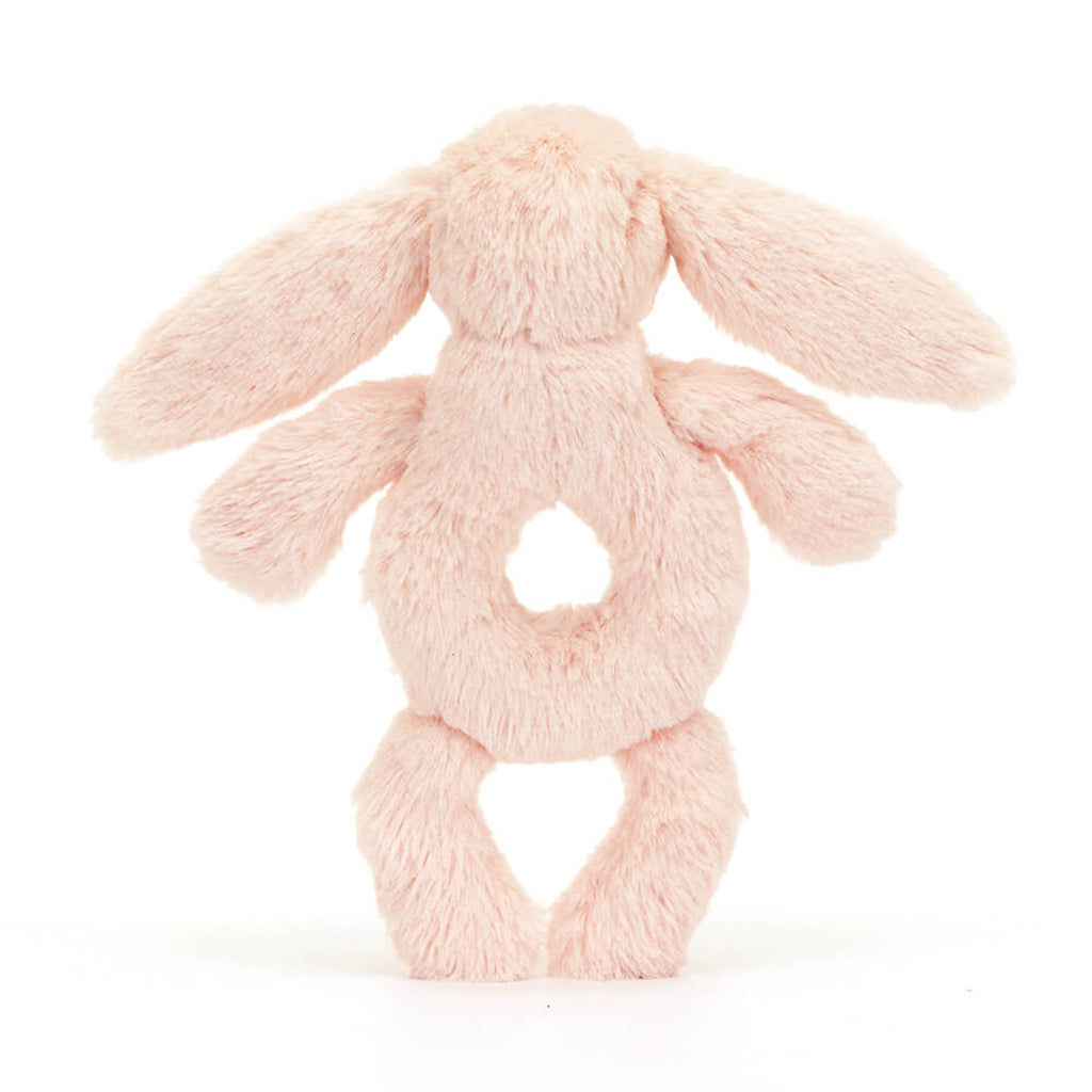 Baby Jellycat Bunny Rattle, Blush - 15 cm