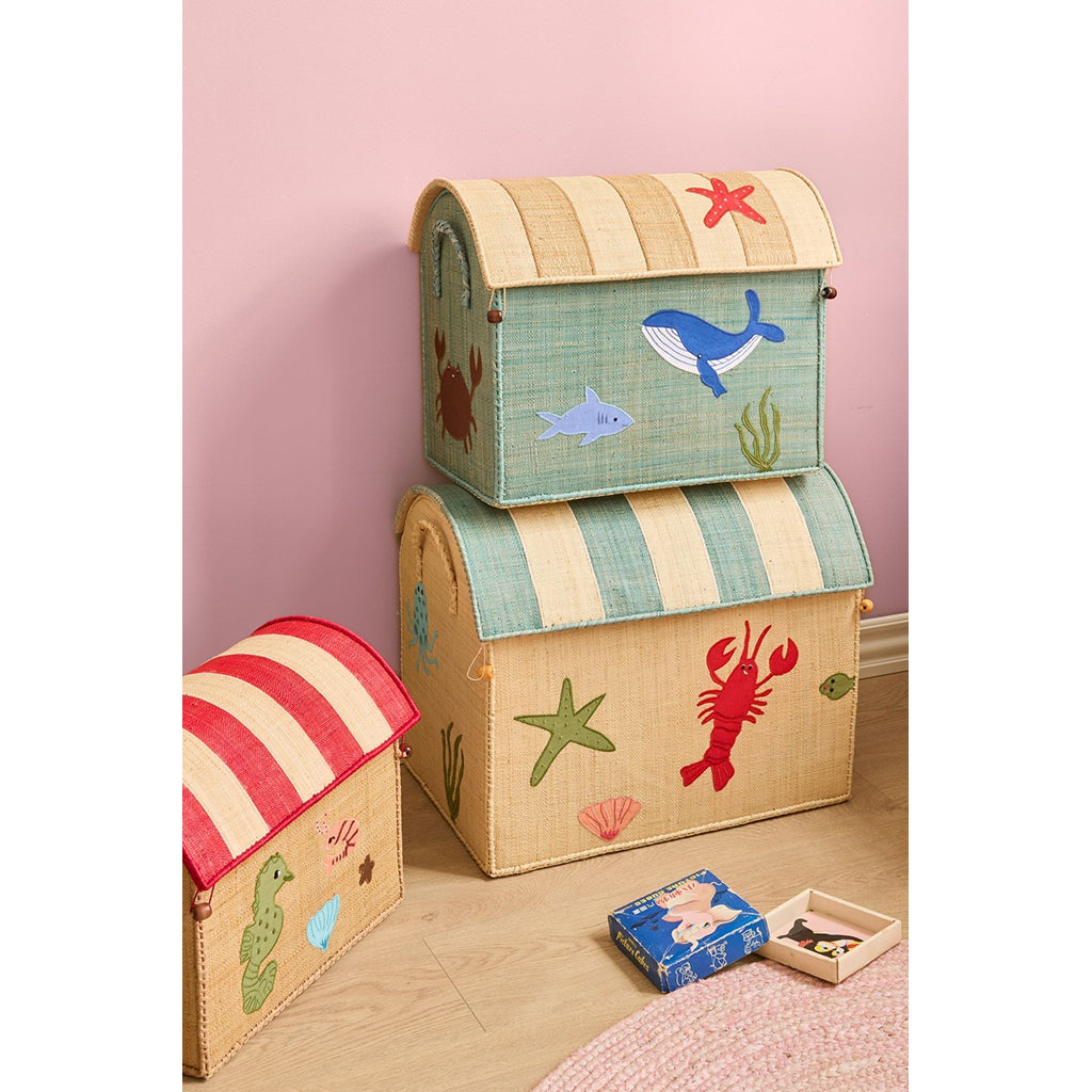 Rice Basket House for Storage, Ocean Theme