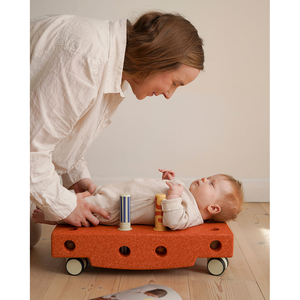 Modu Baby Motor Skills Set, Burnt Orange/Dusty Green