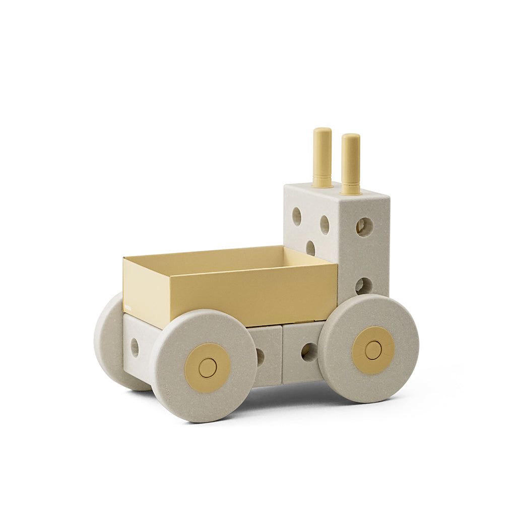 Modu 3-in-1 Walker, Activity Toy in Foam - Sand Grey/ Honey Yellow