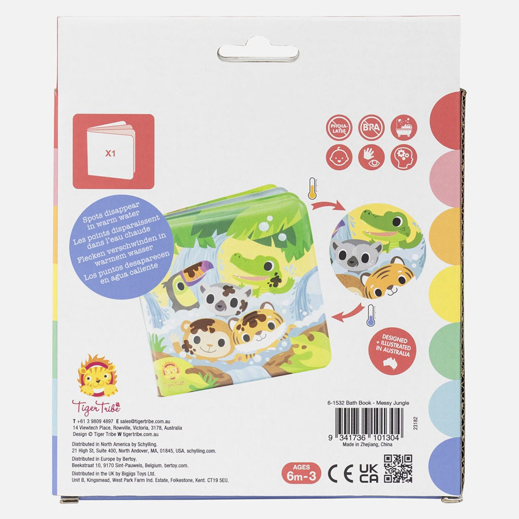 Tiger Tribe Bath Toys, Bath Book - Messy Jungle