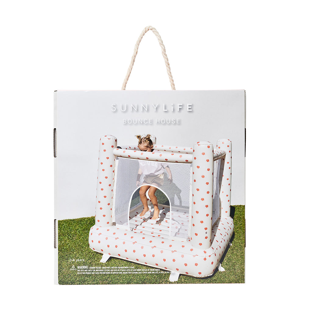 Sunnylife Inflatable Bouncy Castle, Ages 3-6 - Poppy the Peach
