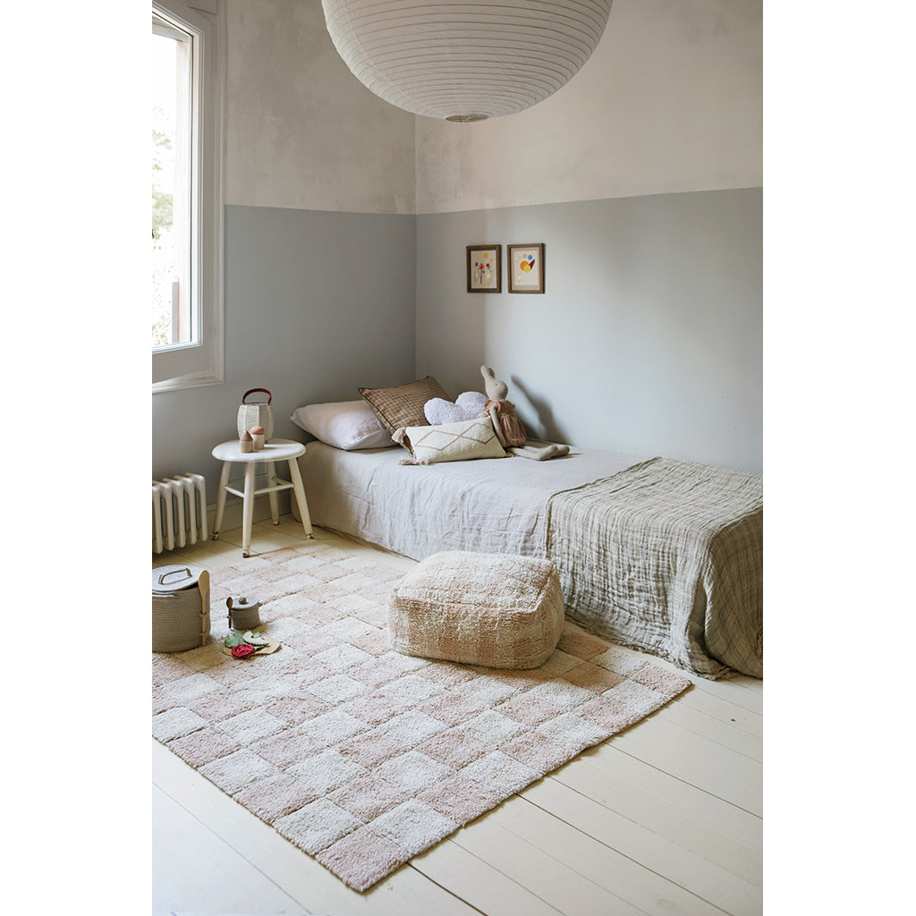 Lorena Canals Washable Rug, Tiles Rose - Various Sizes
