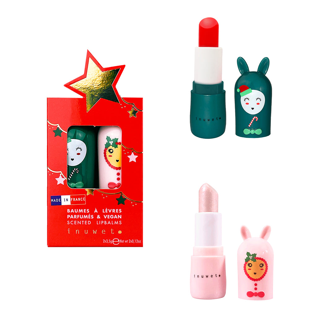Inuwet Lip Balm for Kids, Duo Set, 2-Pack - Stars