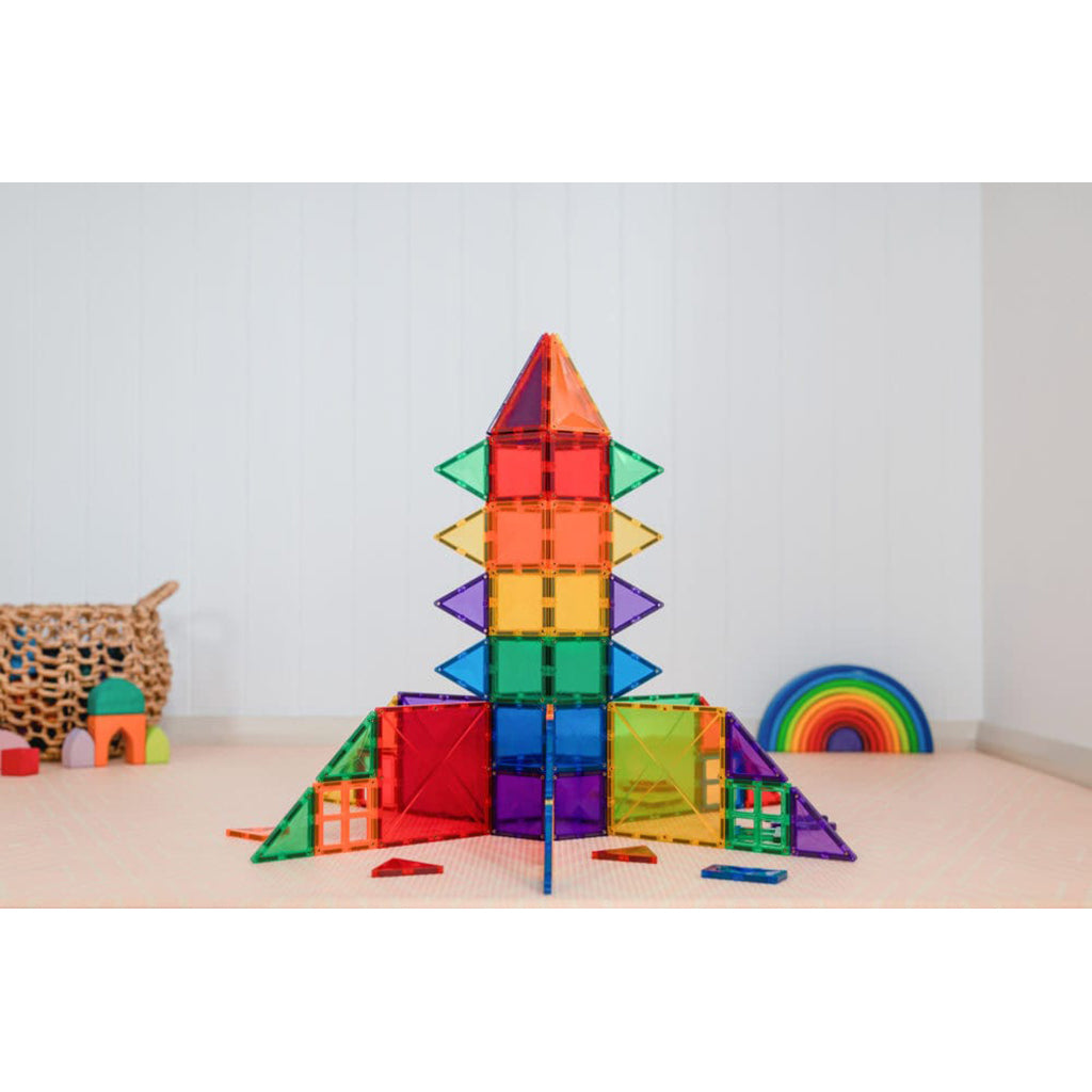 Connetix Magnetic Building Set, Creative Pack, 102 Pieces - Rainbow