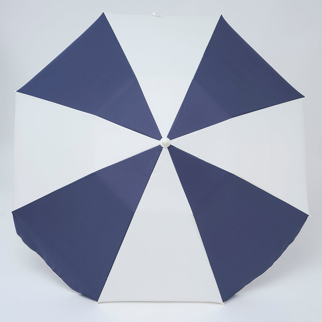 Sunnylife Compact Beach Parasol with UPF50 - Marine Stripe