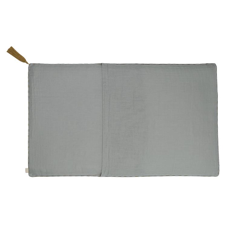 Numero 74 Cushion with Tassel, 40 x 70 cm - Silver Grey