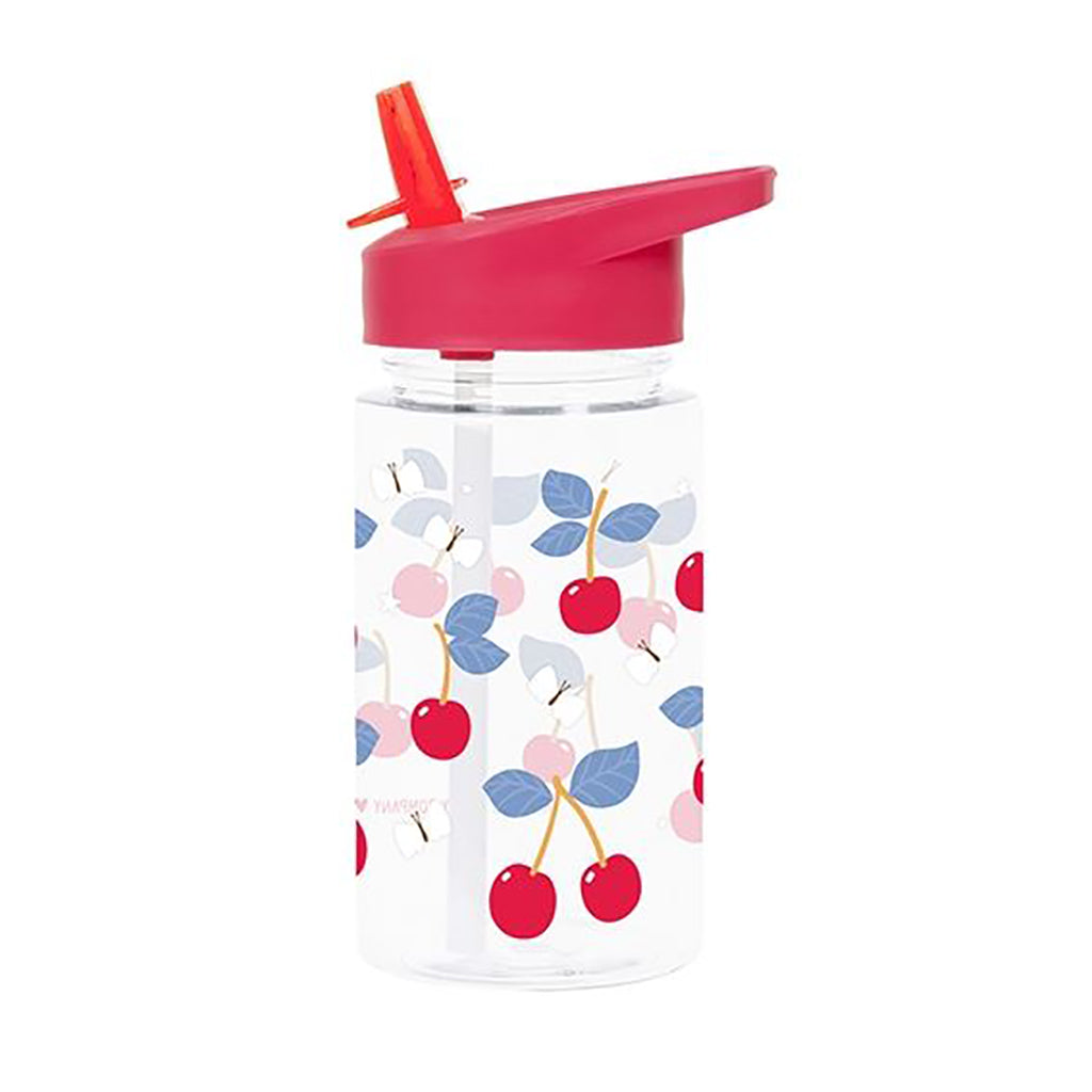 A Little Lovely Company Water Bottle, Cherry