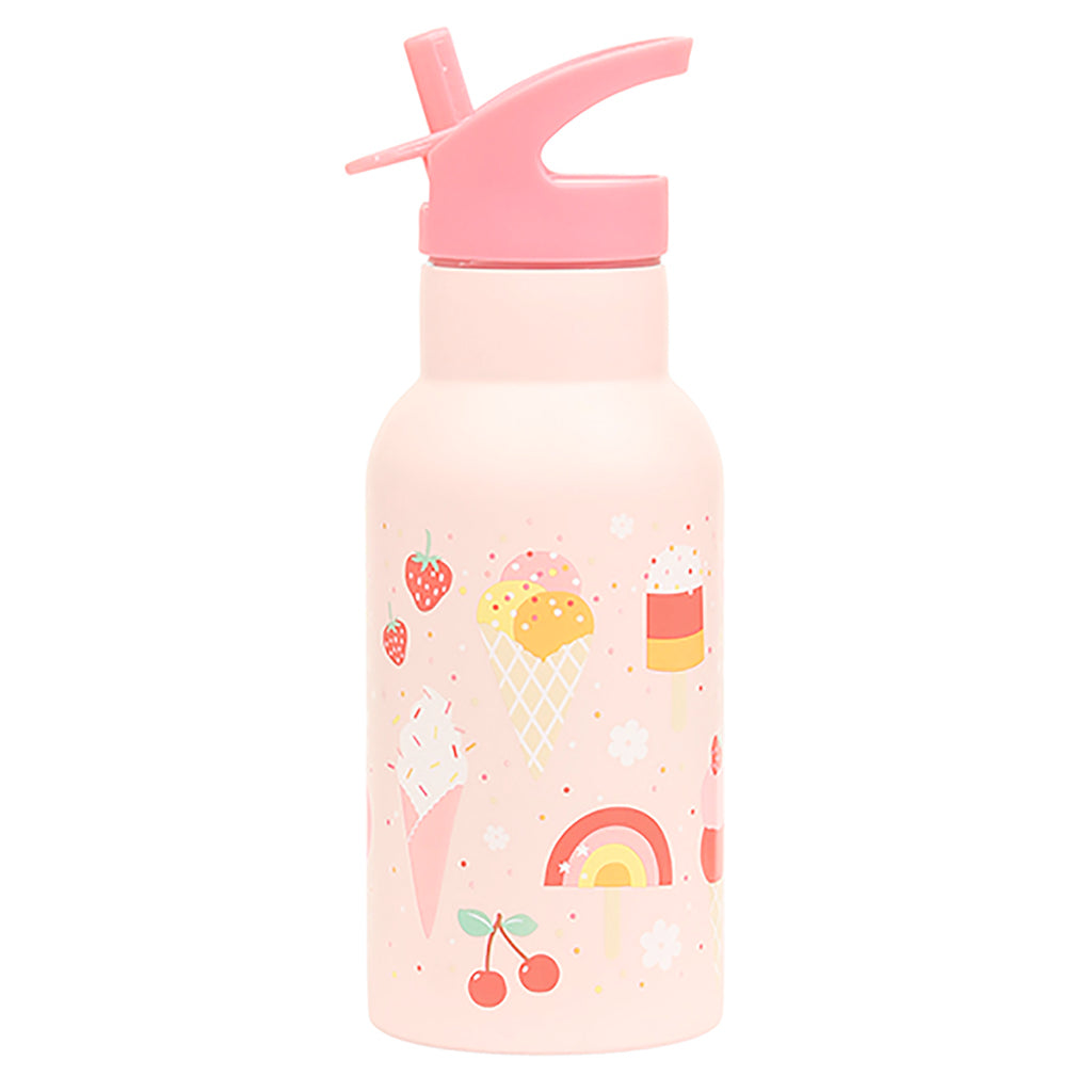 A Little Lovely Company Stainless Steel Drinking Bottle, Ice Cream Cones