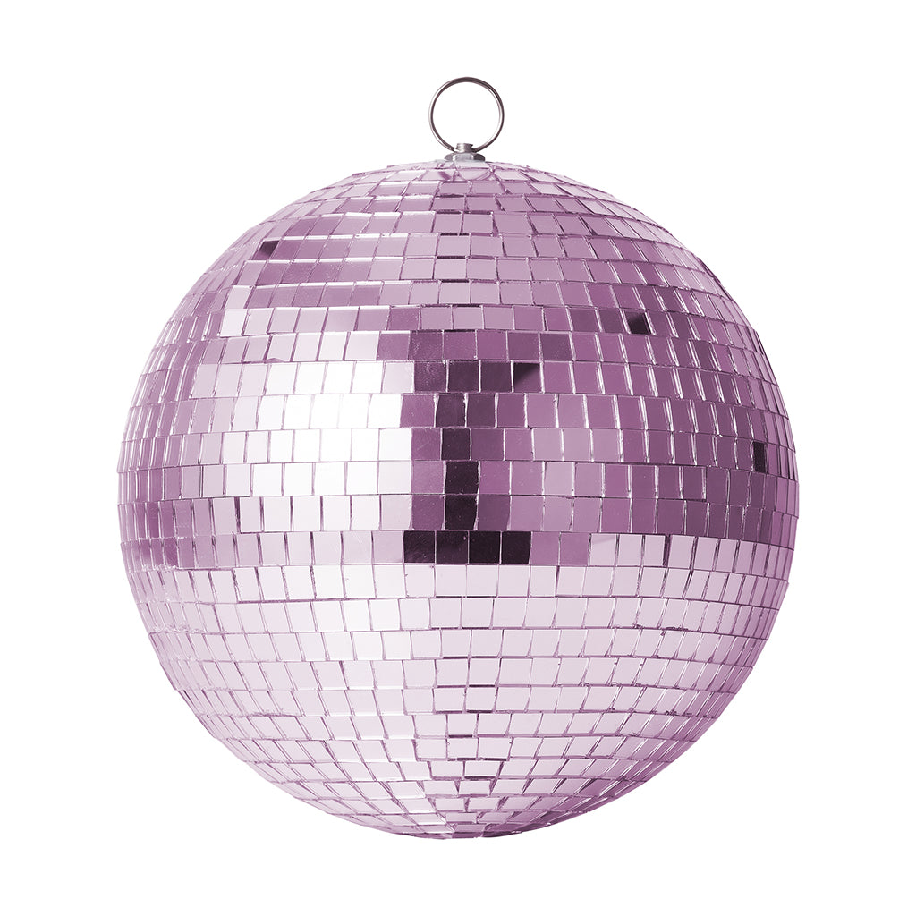 Rice Disco Ball in Soft Pink, 25 cm