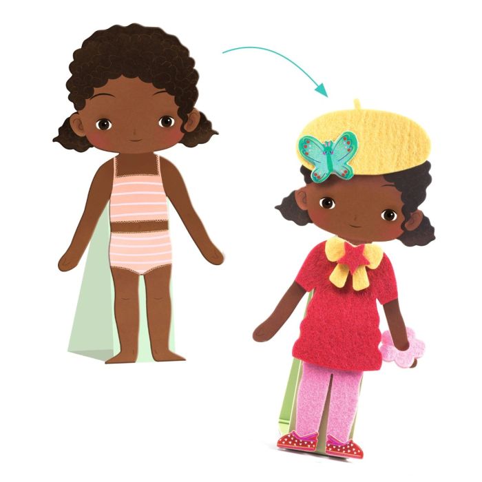 Djeco Felt Collage, Soft Dress-Up