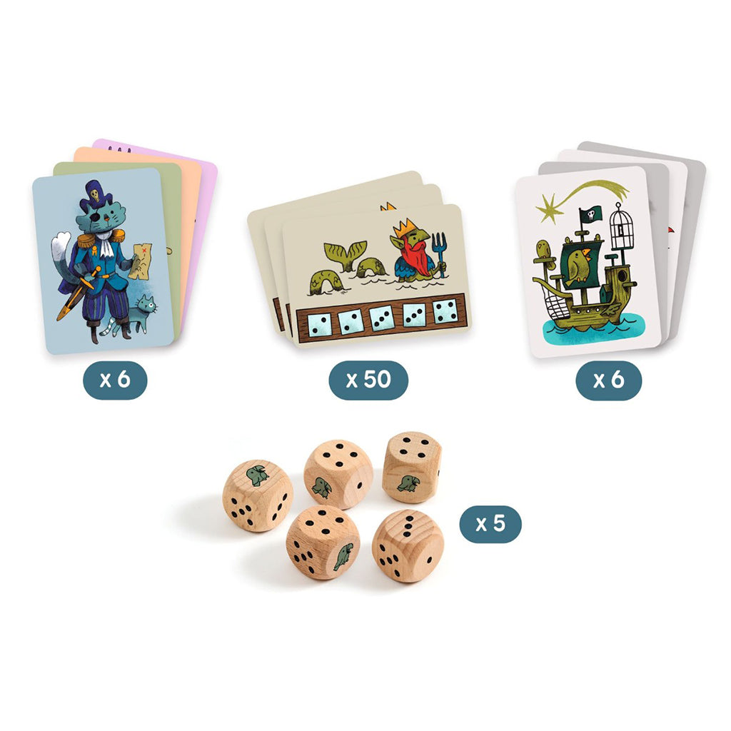 Djeco Game, Dice Game - Pirates &