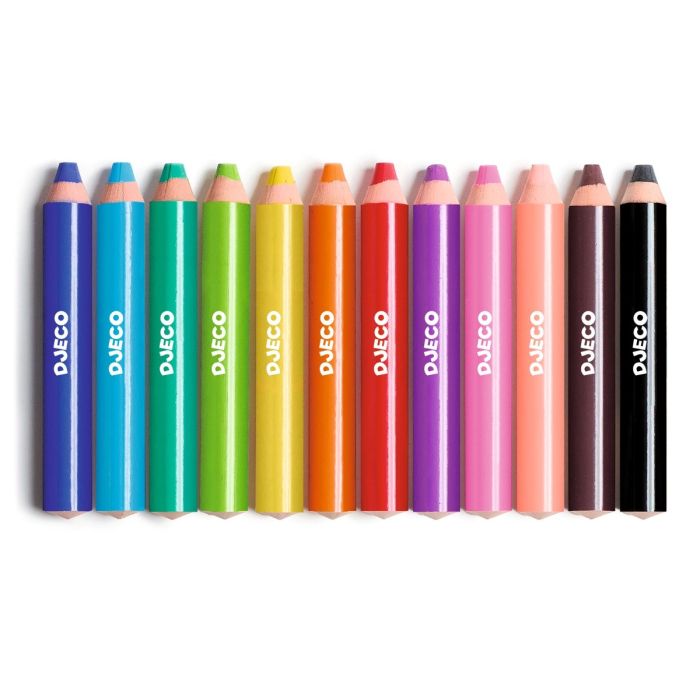 Djeco 12 Jumbo Wax Crayons