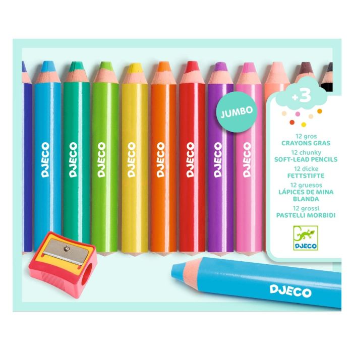Djeco 12 Jumbo Wax Crayons