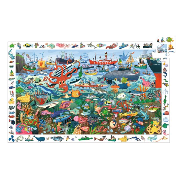 Djeco Observation Puzzle, Secrets of the Sea - 200 Pieces