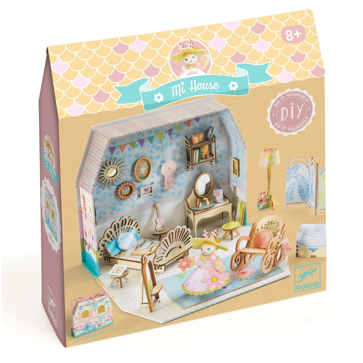 Djeco Mi House, DIY Miniature Dollhouse - Alba