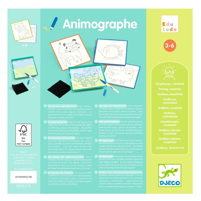 Djeco EduLudo, Draw Animals