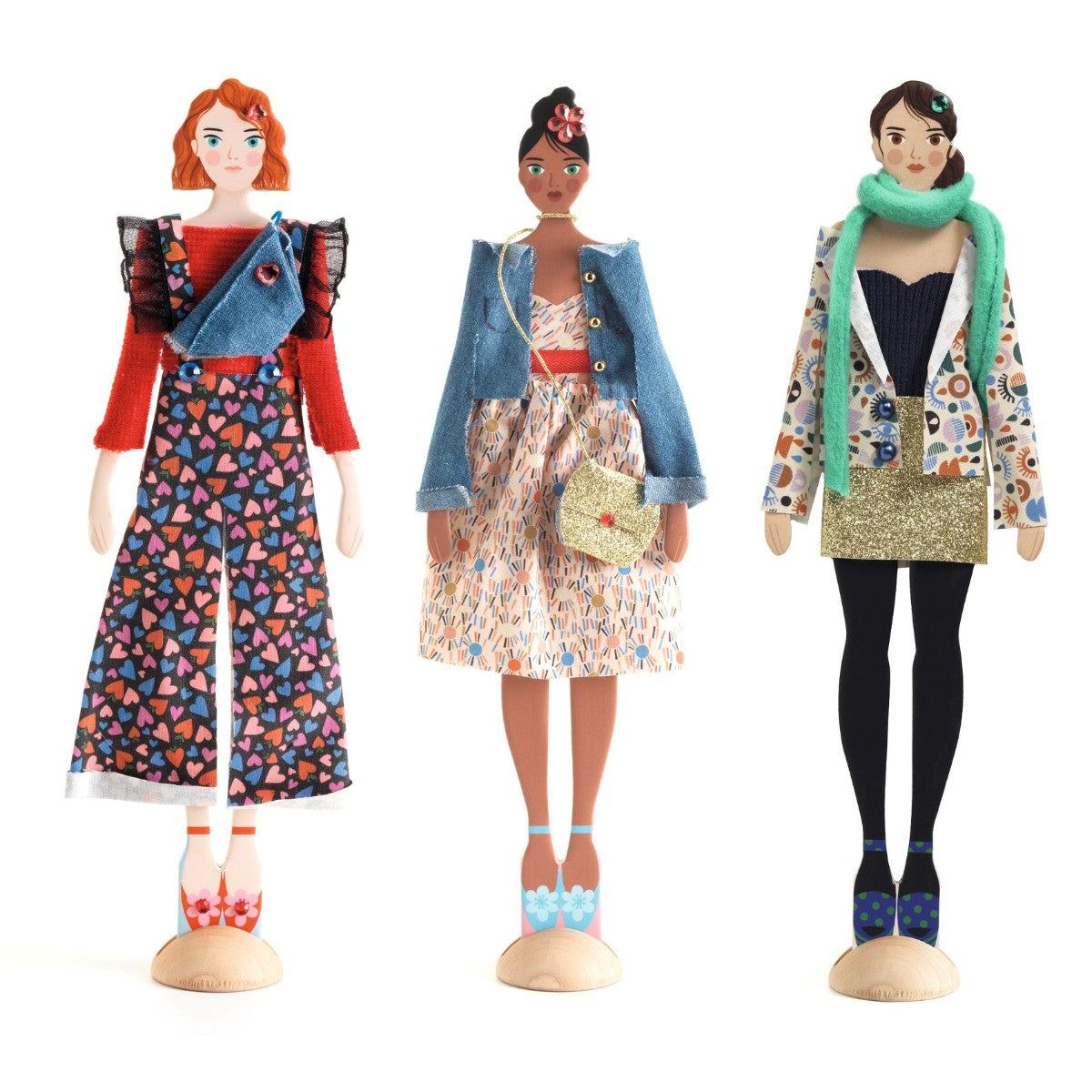 Djeco Dress-Up Dolls, Fashion by Marie