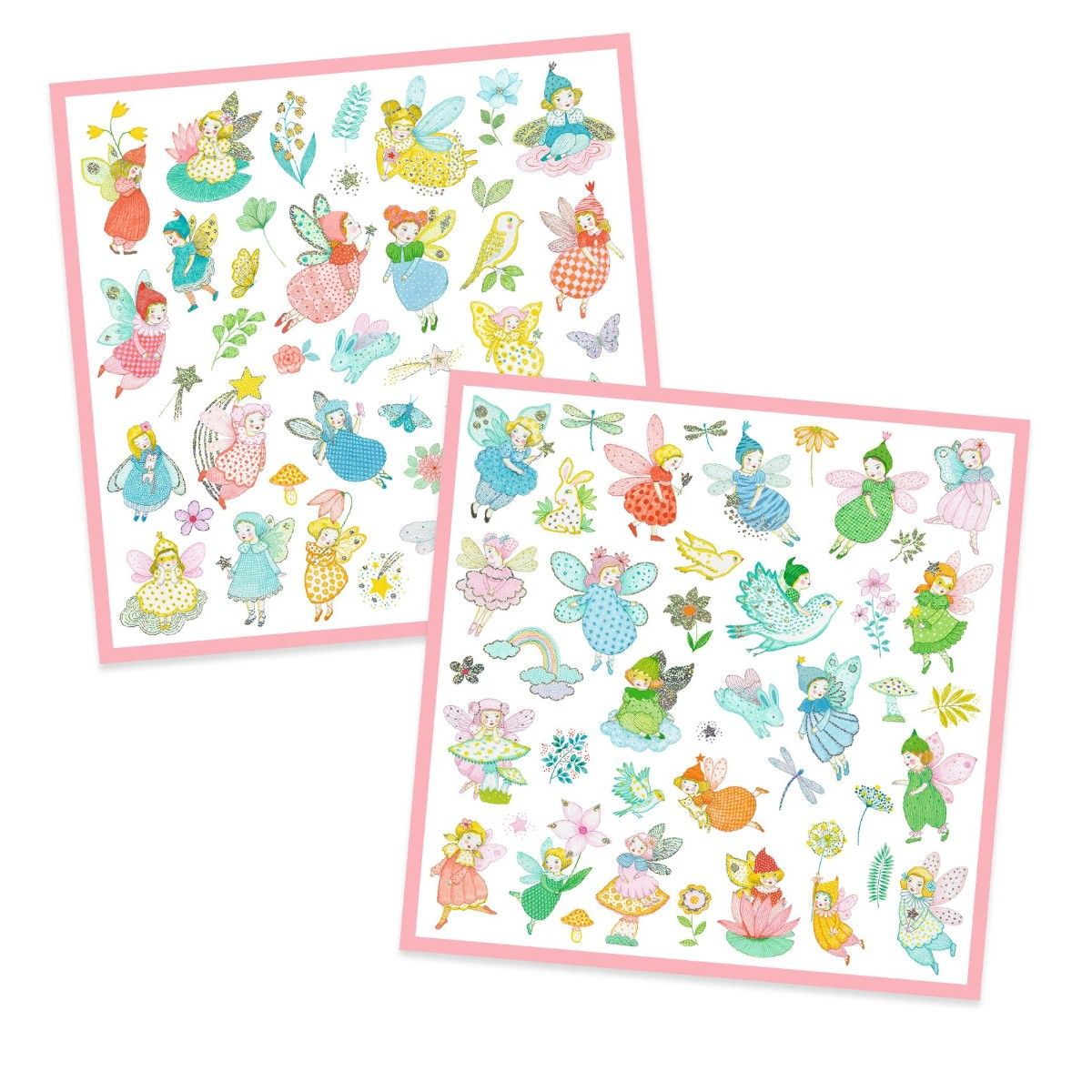 Djeco Stickers, Fairies - Metallic Effect