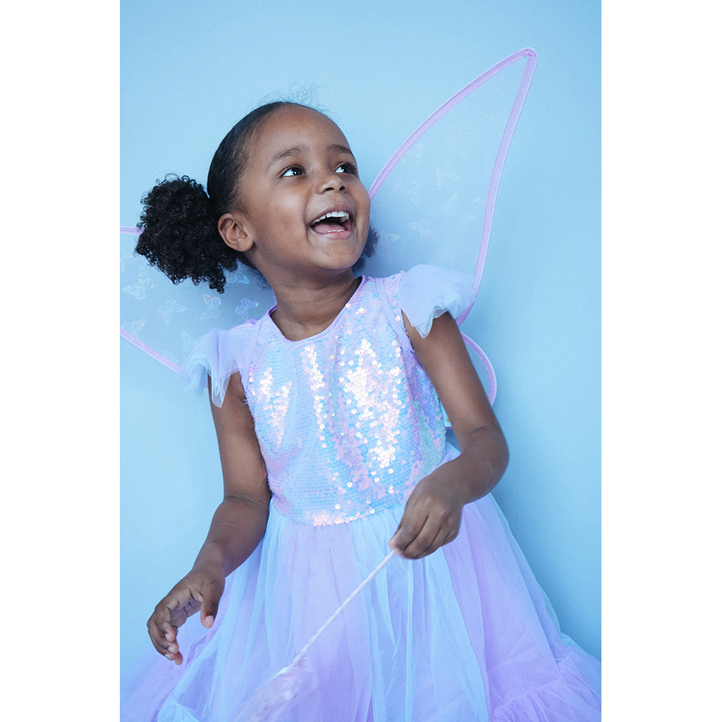Den goda Fen, Lilla Sommerfugl Dress – Ages 2-8 Years