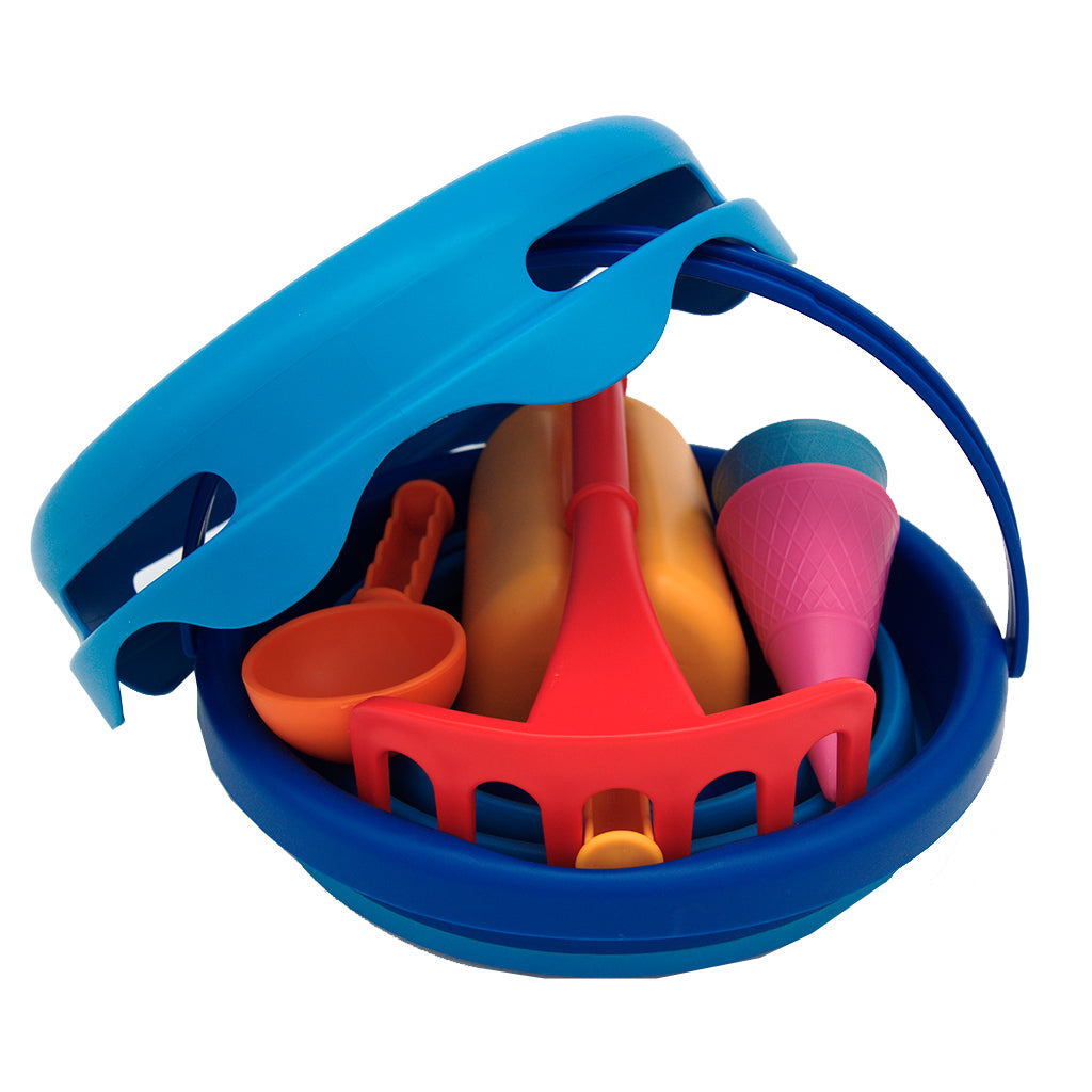 Compactoys Sand Play Toy, 7-in-1 – Blue
