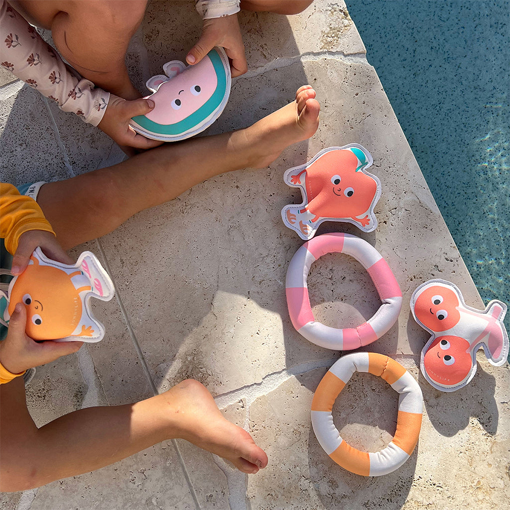 Sunnylife Dive Buddies, Peach Multi Set with 6 Pieces