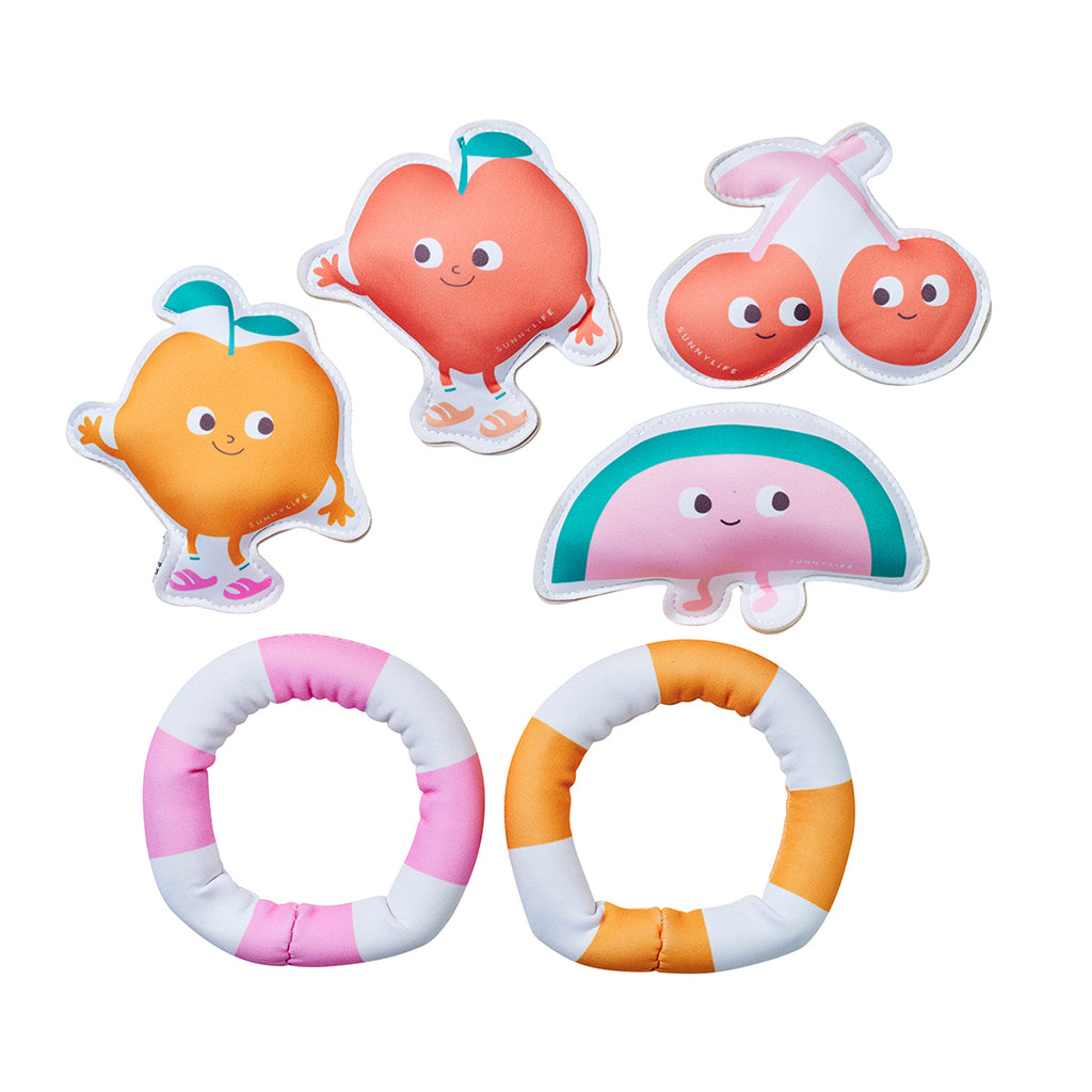 Sunnylife Dive Buddies, Peach Multi Set with 6 Pieces